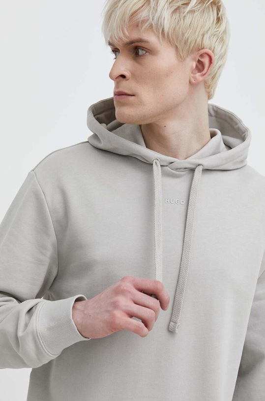 HUGO dres bawełniany 50492581 beżowy