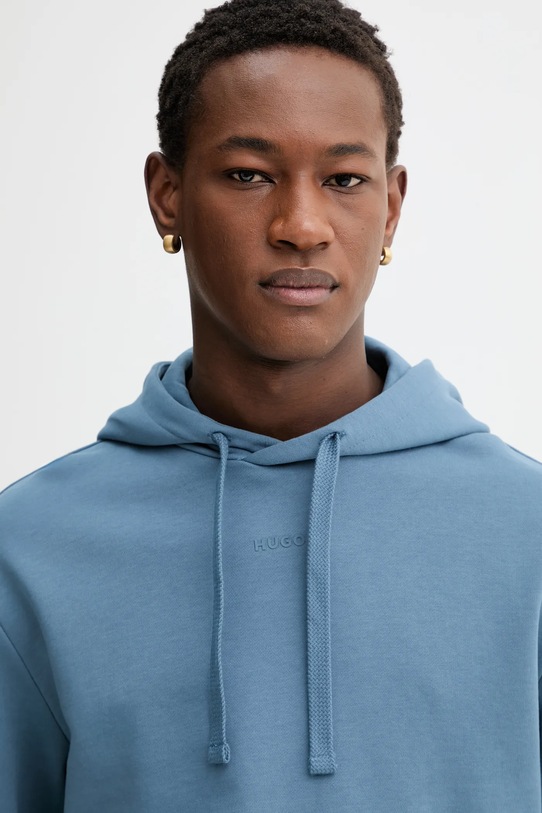 HUGO dres bawełniany 50492581 niebieski