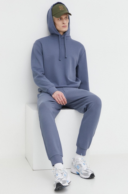 HUGO dres bawełniany bawełna niebieski 50492581