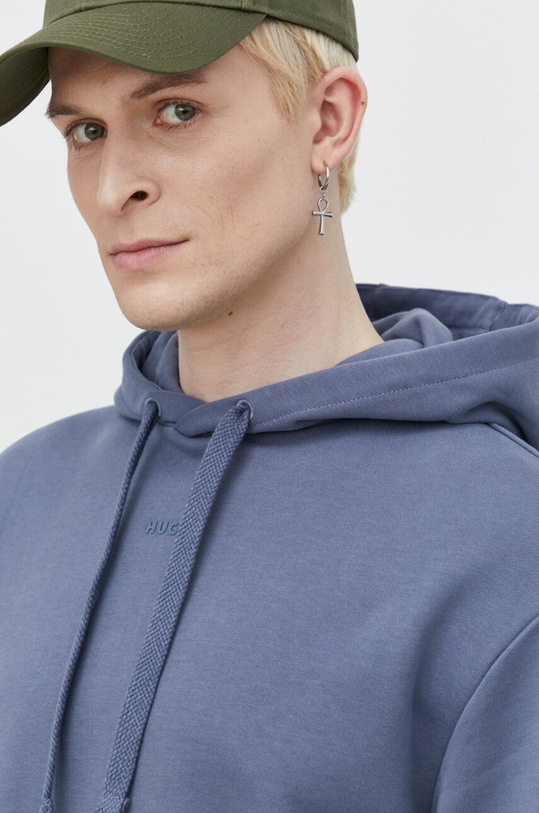 HUGO dres bawełniany 50492581 niebieski