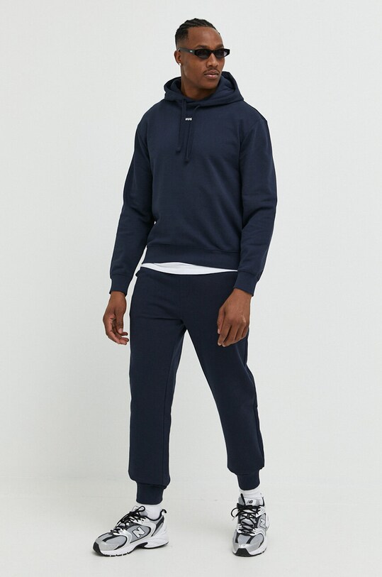 Bavlněná tepláková souprava HUGO pletenina námořnická modř 50492581