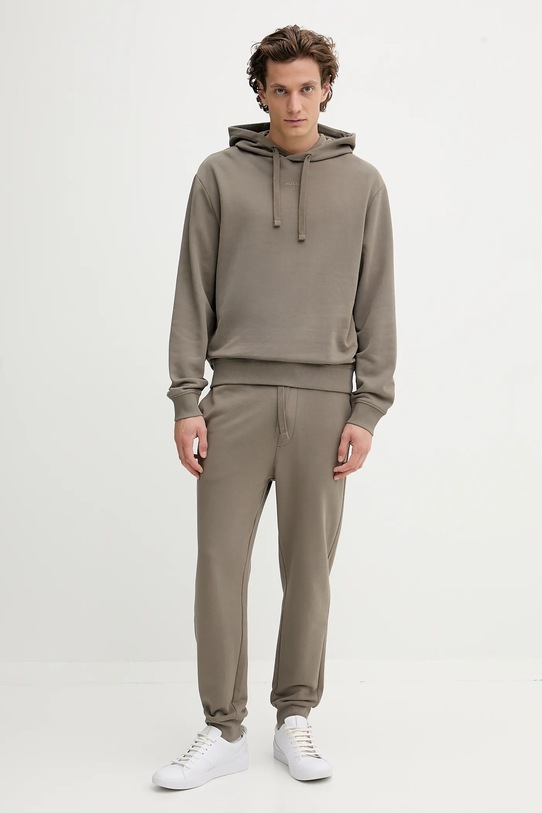 HUGO dres bawełniany zielony 50492581