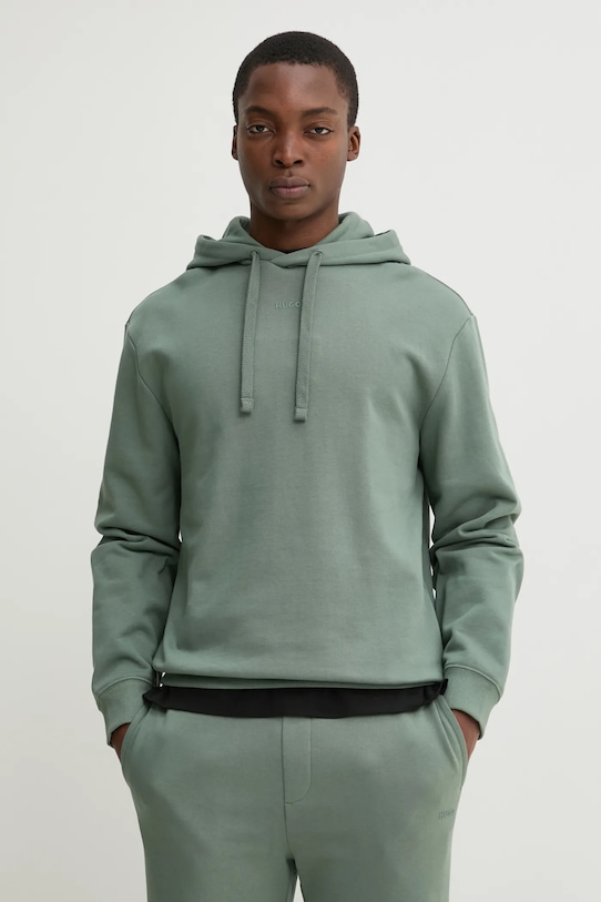 Одежда Хлопковый спортивный костюм HUGO 50492581 зелёный