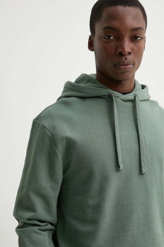 Хлопковый спортивный костюм HUGO 50492581 зелёный