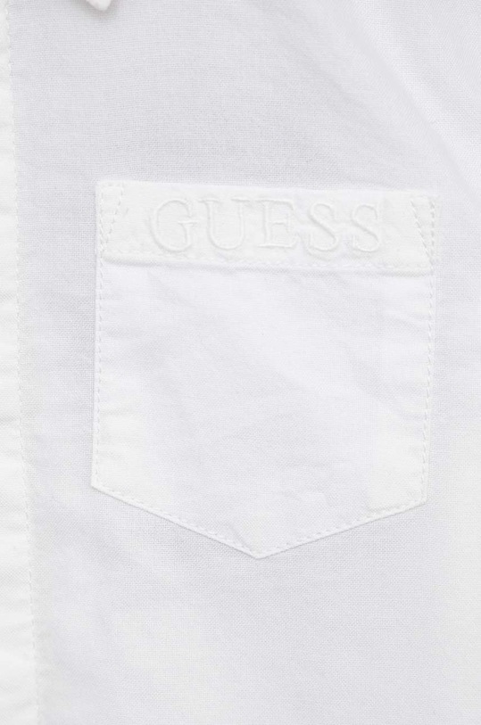Chłopiec Guess koszula bawełniana dziecięca L3RH06.W9CL0.PPYX biały