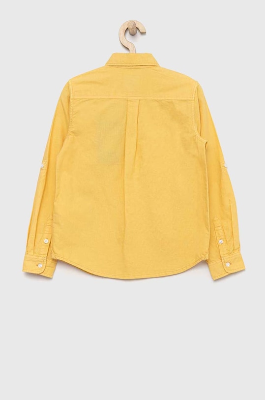 Dětská bavlněná košile Guess L3RH06.W9CL0.PPYX žlutá SS23