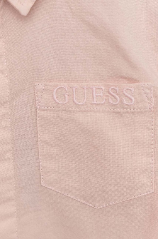 Guess koszula bawełniana dziecięca różowy L3RH06.W9CL0.PPYX