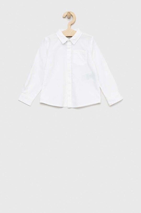 Дитяча бавовняна сорочка Guess довгий білий N3RH01.W9CL0.PPYX