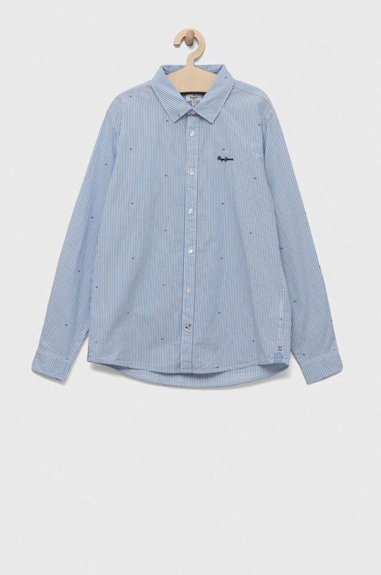 Pepe Jeans koszula bawełniana dziecięca wzorzyste niebieski PB302318