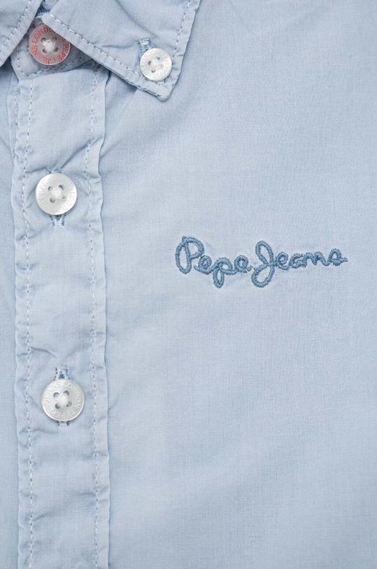 Băieți Pepe Jeans camasa de bumbac pentru copii Misterton PB302320 albastru