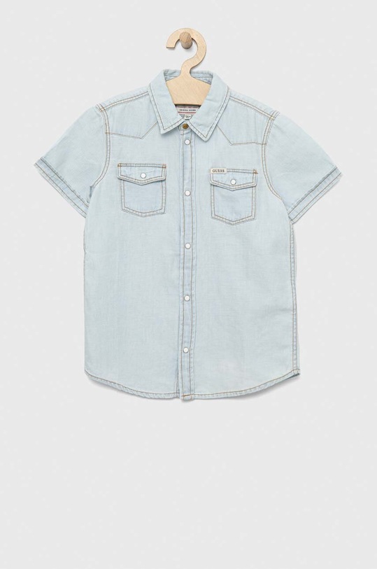 Guess koszula jeansowa dziecięca L3GH06.D4ZF1.PPYX niebieski SS23