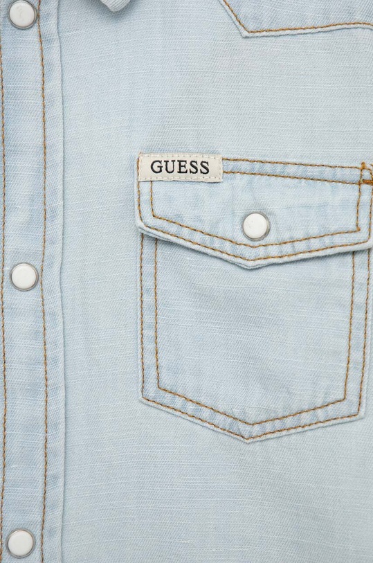 Guess koszula jeansowa dziecięca niebieski L3GH06.D4ZF1.PPYX