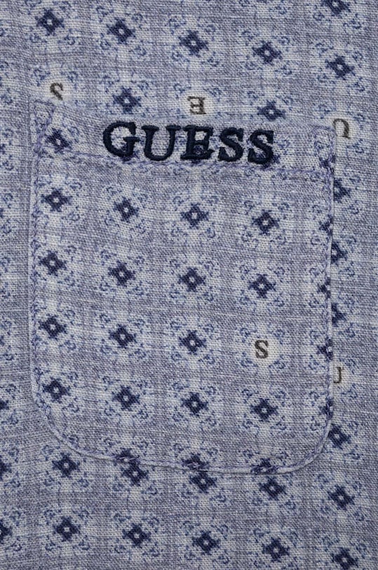 Dječaci Dječja košulja s dodatkom lana Guess N3GH02.WFBT0.PPYX plava
