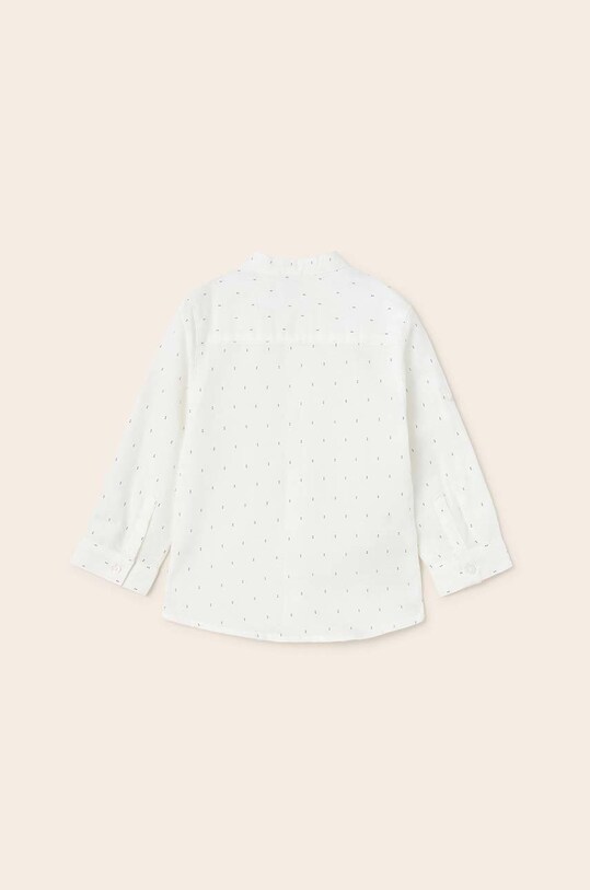 Mayoral koszula z domieszką lnu dziecięca 1114.3A.BABY biały SS23