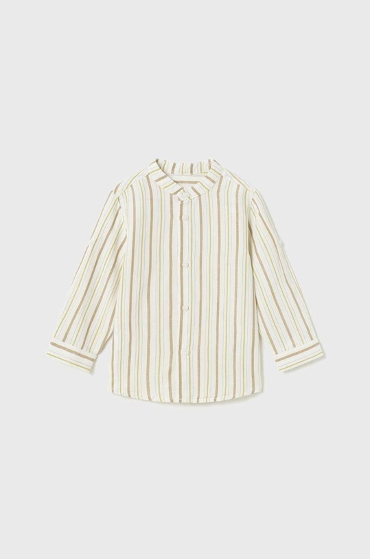 Mayoral koszula z domieszką lnu dziecięca 1114.3A.BABY multicolor SS23