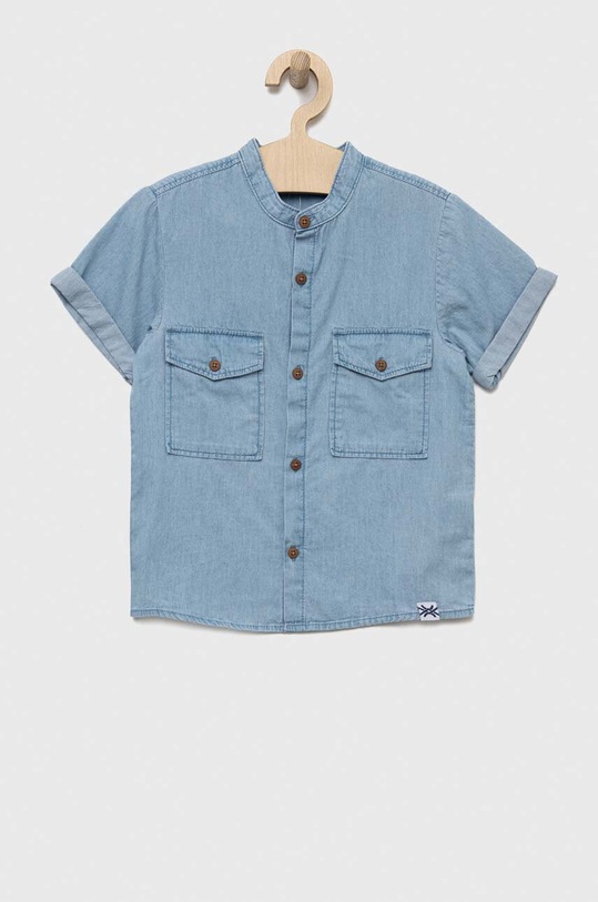 Παιδικό τζιν πουκάμισο United Colors of Benetton casual μπλε 5DHJGQ012.P.SEASONAL