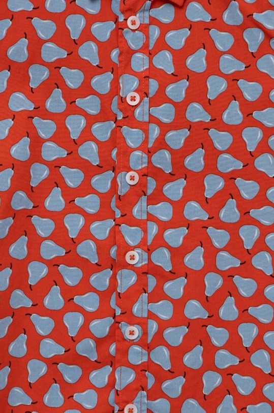 CHLAPEC Dětská bavlněná košile United Colors of Benetton 5JFLGQ010.P.SEASONAL červená