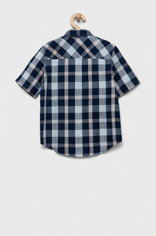 Παιδικό βαμβακερό πουκάμισο United Colors of Benetton 5JVVQQ002.G.SEASONAL σκούρο μπλε SS23
