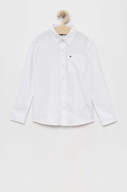 Tommy Hilfiger koszula dziecięca wzorzyste biały KB0KB08142.PPYX