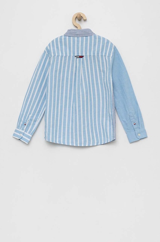 Dětská košile Tommy Hilfiger KB0KB08142.PPYX modrá SS23