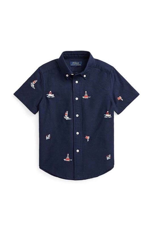 Polo Ralph Lauren koszula bawełniana dziecięca wzorzyste czarny 322902170001