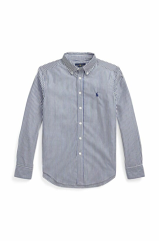 Дитяча бавовняна сорочка Polo Ralph Lauren 323862260002 темно-синій SS23