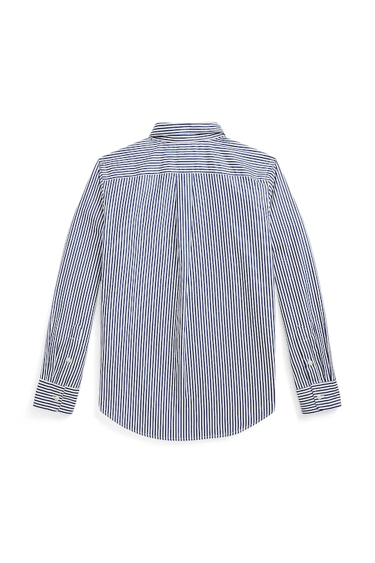 Детская хлопковая рубашка Polo Ralph Lauren 323862260002 тёмно-синий SS23