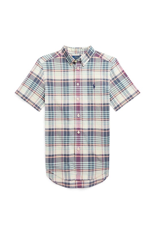 Polo Ralph Lauren koszula bawełniana dziecięca wzorzyste granatowy 323905295002