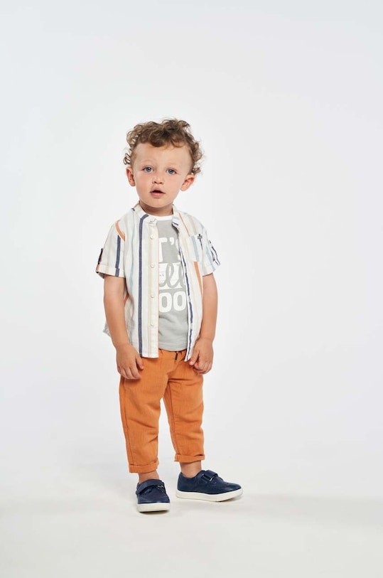 Birba&Trybeyond koszula z domieszką lnu niemowlęca casual multicolor 999.60013.00.86.98