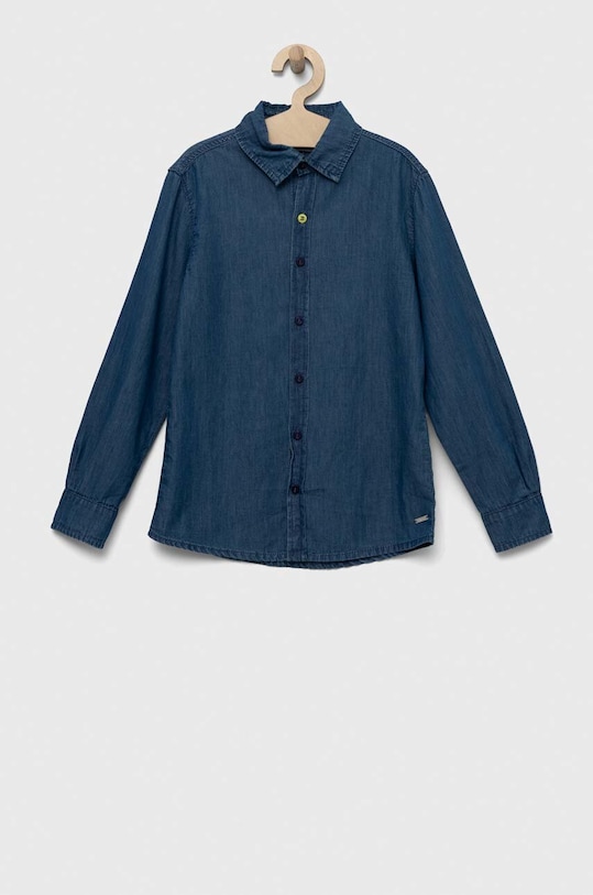 Birba&Trybeyond camasa din denim pentru copii lung albastru 999.60999.00.134.176