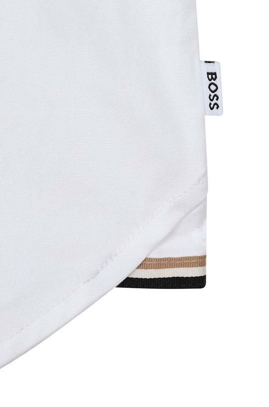 Мальчик Детская хлопковая рубашка BOSS J25O36.114.150 белый