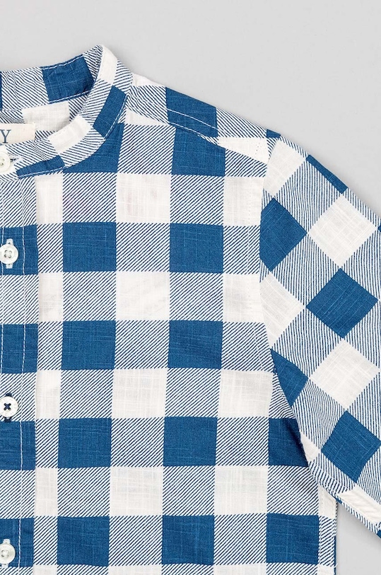 Chłopiec zippy koszula bawełniana dziecięca ZKBAP0302.23018 granatowy