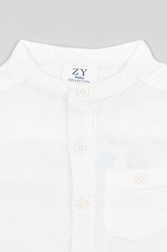 Chłopiec zippy koszula niemowlęca ZBBAP0302.23003 biały