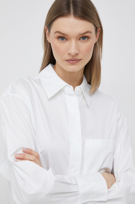 Calvin Klein koszula bawełniana biały K20K205413.PPYX