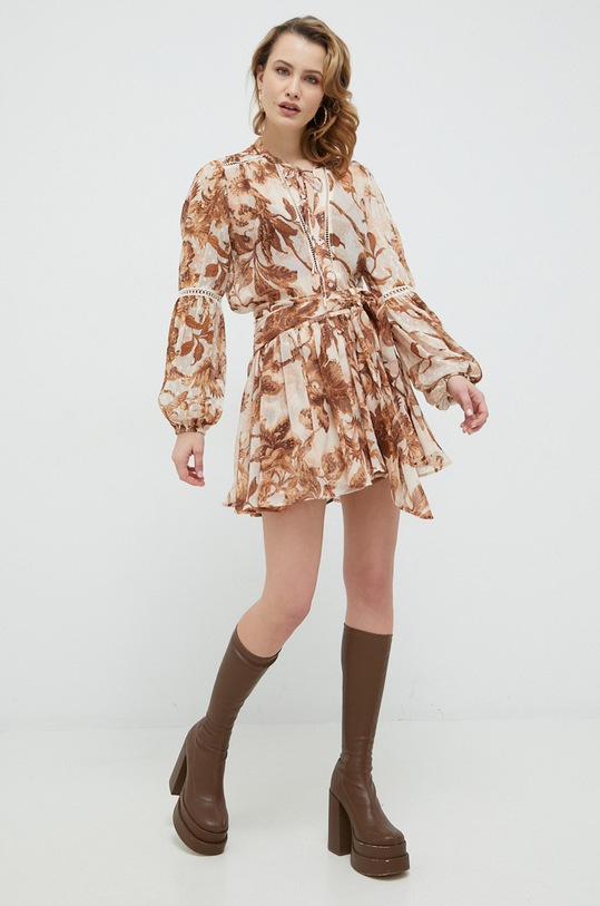 Guess koszula JOSETTE W3RH56.WDW52 brązowy SS24