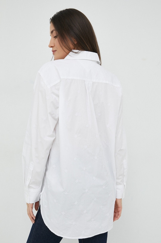 Oblečenie Bavlnená košeľa Tommy Hilfiger WW0WW35724.PPYX biela