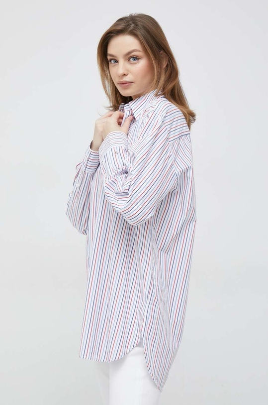 Bavlnená košeľa Tommy Hilfiger biela WW0WW37141.PPYX