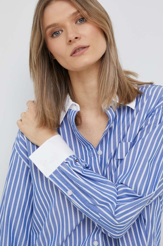 Košulja Tommy Hilfiger WW0WW37142.PPYX plava