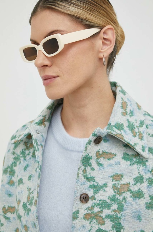 Samsoe Samsoe koszula wełniana niebieski F22400033