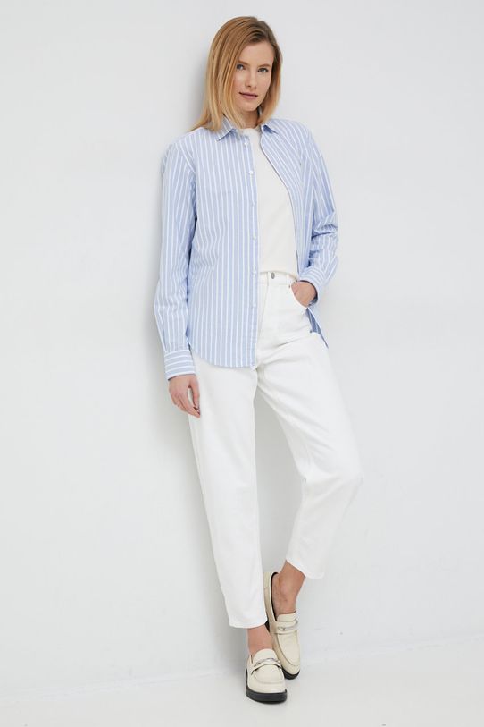 Ρούχα Βαμβακερό πουκάμισο Polo Ralph Lauren 211891377 μπλε