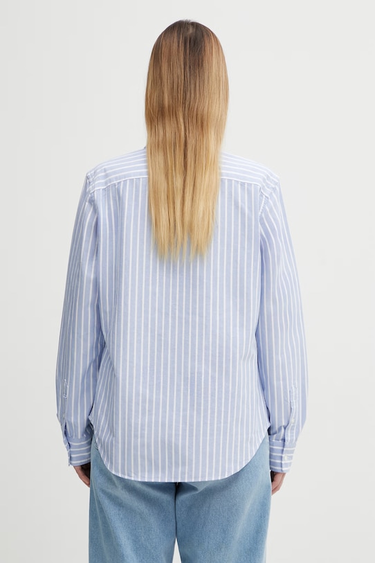 Odzież Polo Ralph Lauren koszula bawełniana 211891377 niebieski