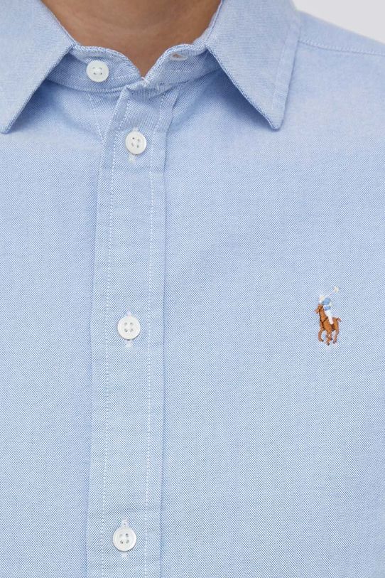 Βαμβακερό πουκάμισο Polo Ralph Lauren 211891377 μπλε AA00
