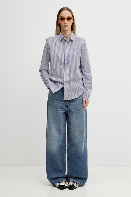 Рубашка Polo Ralph Lauren 211891379 голубой