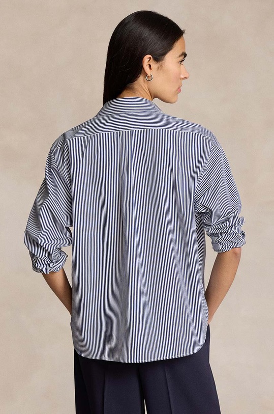 Bombažna srajca Polo Ralph Lauren 211891419 modra SS24