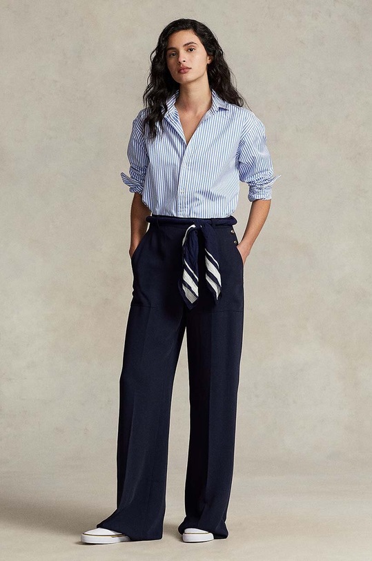 Ρούχα Βαμβακερό πουκάμισο Polo Ralph Lauren 211891424 μπλε