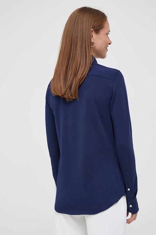 Odzież Polo Ralph Lauren koszula bawełniana 211664427 granatowy