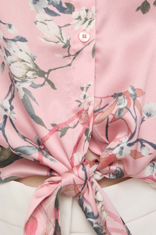 Guess koszula BOWED JUN W3GH93.WD8G2 różowy