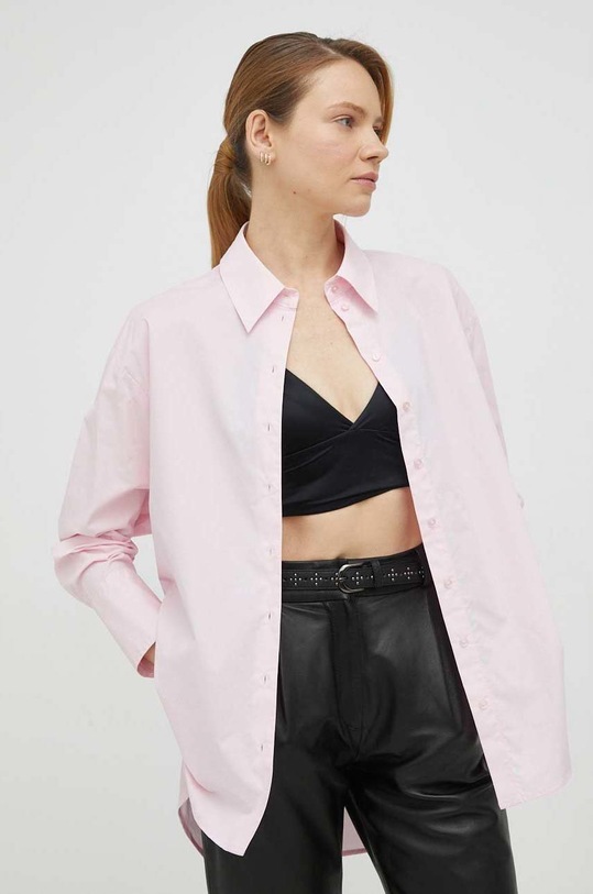 Бавовняна сорочка Herskind довгий рожевий 4651610