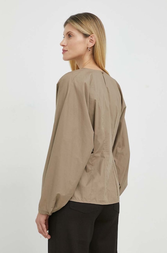 Odzież By Malene Birger bluzka bawełniana Maias Q70321062 beżowy