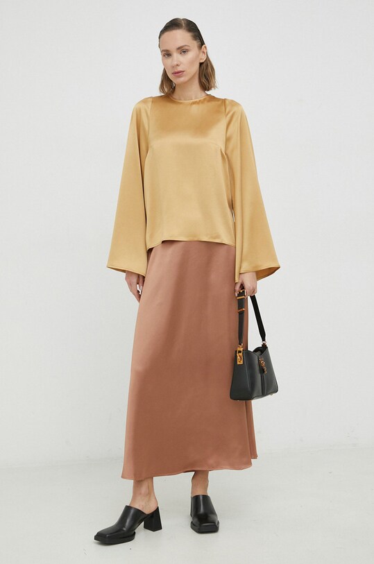 By Malene Birger bluza Brynnas Q70365013 galben SS23